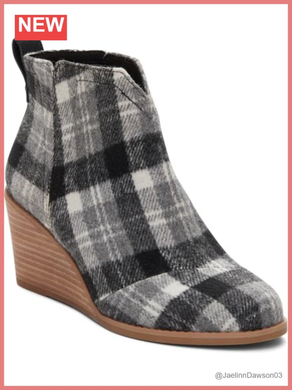 Suede Leather Textile Ankle Wedge Bootie with CloudBound Insole